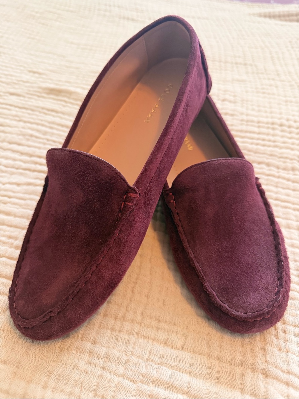 Cole Haan Emmie - women’s driving loafers - burgundy suede